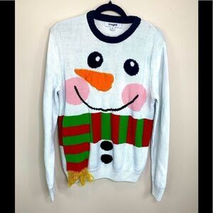Imagin8 Snowman ugly Christmas sweater size medium A1